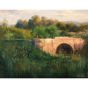 Tahir Bilal Ummi, 24 x 30 Inch, Oil on Canvas, Landscape Painting, AC-TBL-124 Tahir Bilal Ummi, 24 x 30 Inch, Oil on Canvas, Landscape Painting, AC-TBL-124